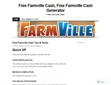 Tablet Screenshot of freefarmvillecash.wordpress.com