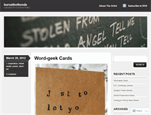 Tablet Screenshot of burnatbothends.wordpress.com