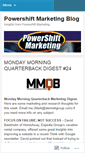 Mobile Screenshot of powershiftmarketing.wordpress.com