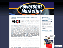 Tablet Screenshot of powershiftmarketing.wordpress.com
