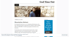 Desktop Screenshot of godtimeout.wordpress.com