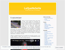 Tablet Screenshot of loquenoseve.wordpress.com