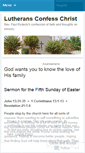 Mobile Screenshot of lutheransconfesschrist.wordpress.com