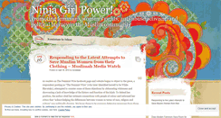 Desktop Screenshot of ninjagirlpower.wordpress.com