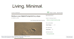 Desktop Screenshot of livingminimal.wordpress.com