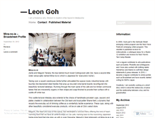 Tablet Screenshot of leongoh.wordpress.com