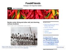 Tablet Screenshot of food4friendsblog.wordpress.com