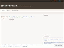 Tablet Screenshot of eduardomedrano.wordpress.com