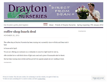 Tablet Screenshot of draytonnurseries.wordpress.com