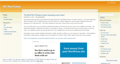 Desktop Screenshot of diyrealestateinfo.wordpress.com