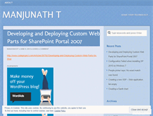 Tablet Screenshot of manjunatht.wordpress.com