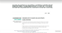 Desktop Screenshot of indonesiainfrastructure.wordpress.com