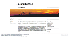 Desktop Screenshot of eatingthecape.wordpress.com