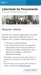 Mobile Screenshot of liberdadedepensamento.wordpress.com