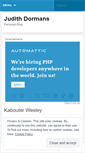 Mobile Screenshot of judithdormans.wordpress.com