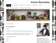 Tablet Screenshot of jamesramsden.wordpress.com