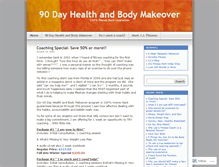 Tablet Screenshot of 90dayhealthandbodymakeover.wordpress.com