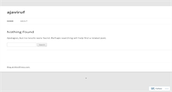Desktop Screenshot of ajaviruf.wordpress.com