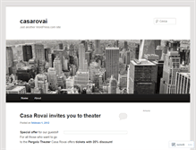 Tablet Screenshot of casarovai.wordpress.com