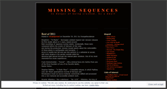 Desktop Screenshot of missingsequences.wordpress.com