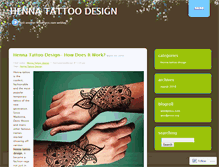 Tablet Screenshot of hennatattoodesignblog.wordpress.com