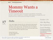 Tablet Screenshot of mommywantsatimeout.wordpress.com