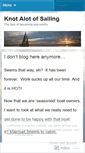 Mobile Screenshot of knotalotsailing.wordpress.com