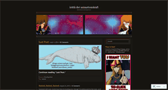 Desktop Screenshot of animekritik.wordpress.com
