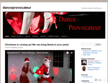 Tablet Screenshot of danceprovocateur.wordpress.com