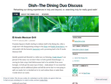 Tablet Screenshot of diningduo.wordpress.com