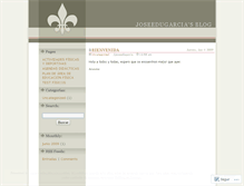 Tablet Screenshot of joseedugarcia.wordpress.com