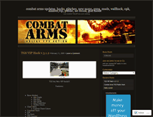 Tablet Screenshot of combatarmsupdates.wordpress.com