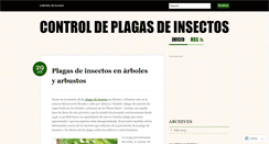 Desktop Screenshot of controlinsectos.wordpress.com