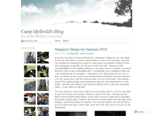 Tablet Screenshot of campidyllwild.wordpress.com