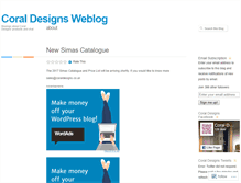 Tablet Screenshot of coraldesigns.wordpress.com
