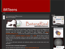 Tablet Screenshot of batangrizalteens.wordpress.com