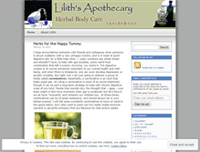 Tablet Screenshot of lilithsapothecary.wordpress.com