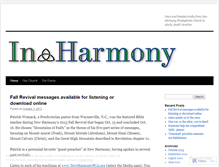 Tablet Screenshot of newharmonypca.wordpress.com