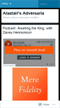 Mobile Screenshot of alastairadversaria.wordpress.com