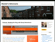 Tablet Screenshot of alastairadversaria.wordpress.com