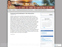 Tablet Screenshot of greatsumbaisland.wordpress.com