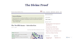 Desktop Screenshot of alhujjat.wordpress.com