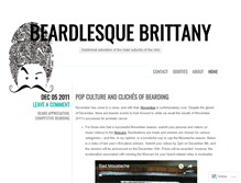 Tablet Screenshot of beardlesquebrittany.wordpress.com