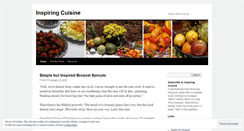 Desktop Screenshot of inspiringcuisine.wordpress.com