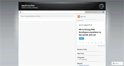 Desktop Screenshot of anyeverynot.wordpress.com