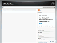 Tablet Screenshot of anyeverynot.wordpress.com