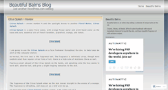 Desktop Screenshot of beautifulbalms.wordpress.com