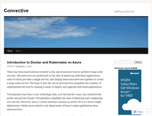 Tablet Screenshot of convective.wordpress.com