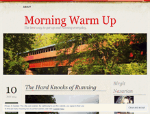 Tablet Screenshot of morningwarmup.wordpress.com