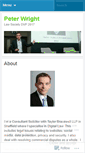 Mobile Screenshot of peterwrightlawyer.wordpress.com